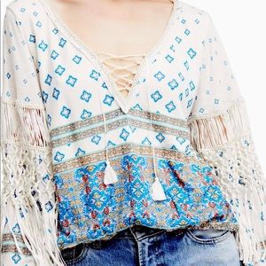 Free People Fringe Top